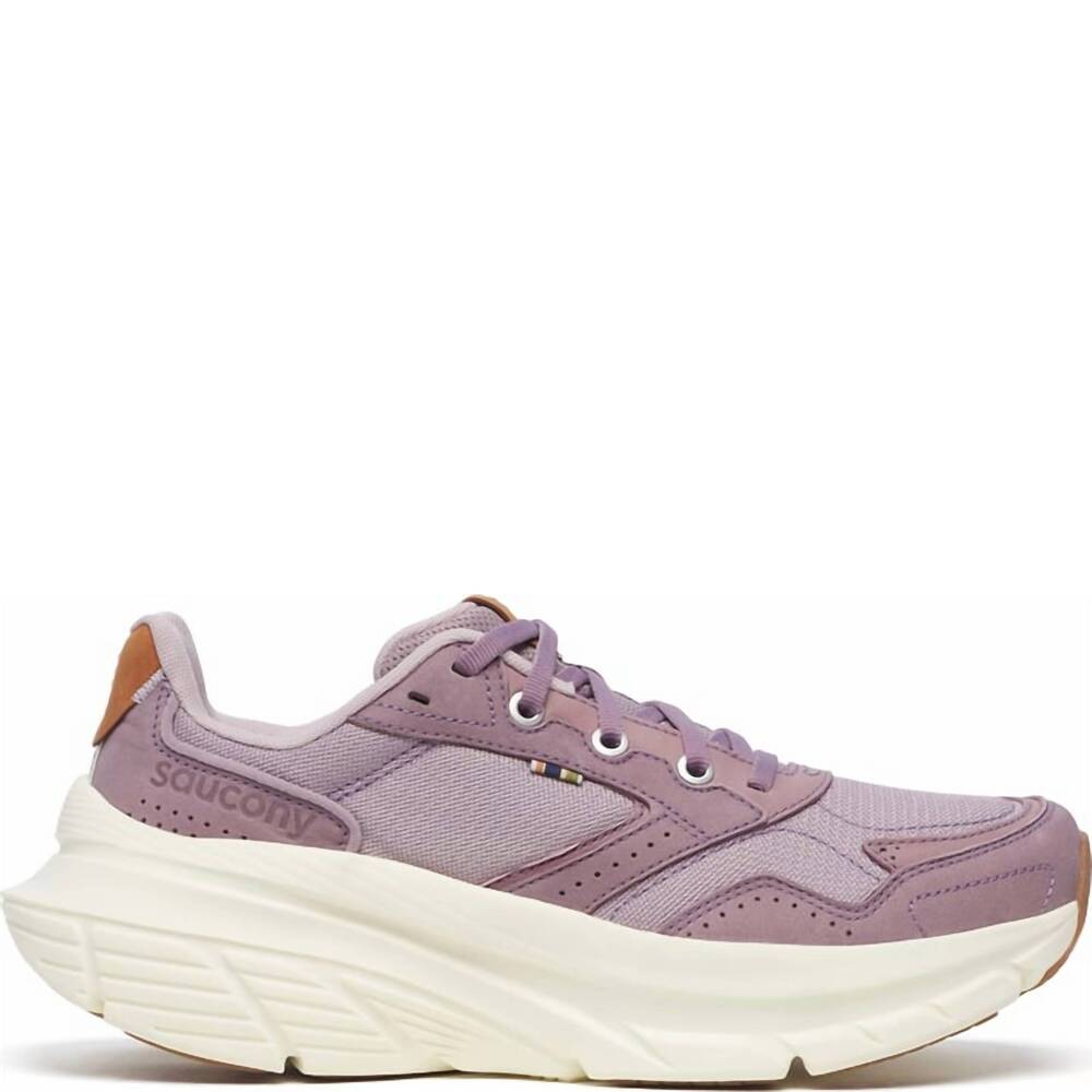 NEW SAUCONY women's guide metro shoe in quail/vanilla